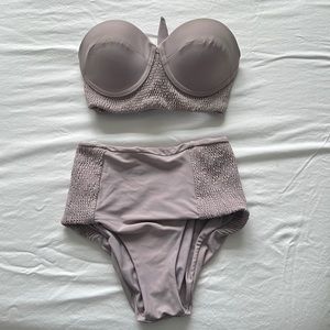 Tori Praver Bikini Set High Waisted Bikini Set Small